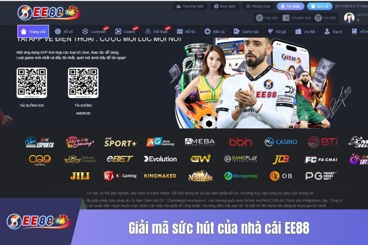 Giải mã sức hút của nhà cái EE88