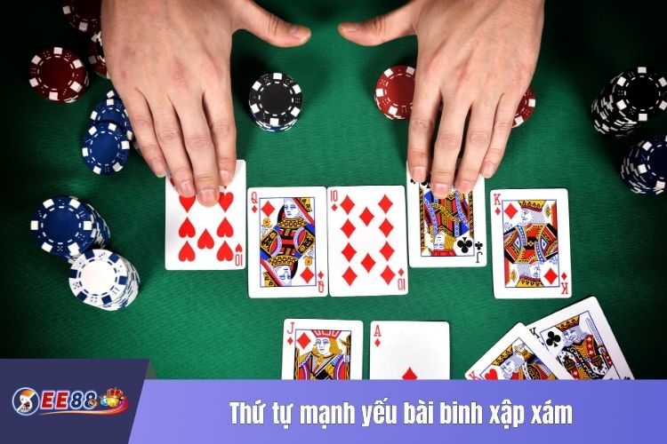 Thứ tự mạnh yếu bài binh xập xám